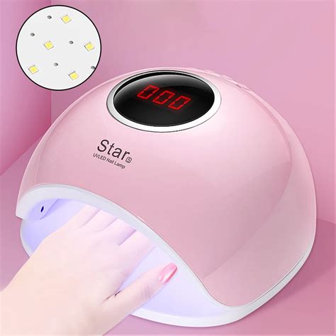 Smart5 72w Uv Led Nail Lamp Gel Nail Polish Dryer With Screen Nails Art Gel Curing Light Anti