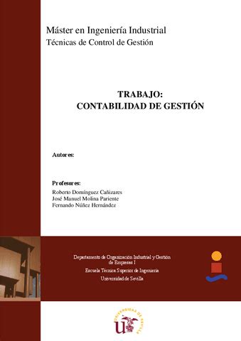 TRABAJO CONTABILIDAD DE GESTION Pdf