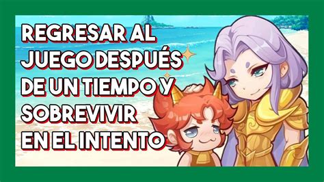 Volví a Jugar después de tanto tiempo y no sé qué hacer para ponerme