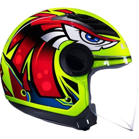 Capacete Ls Airflow Of Tribal Amarelo Aberto Grid Motors