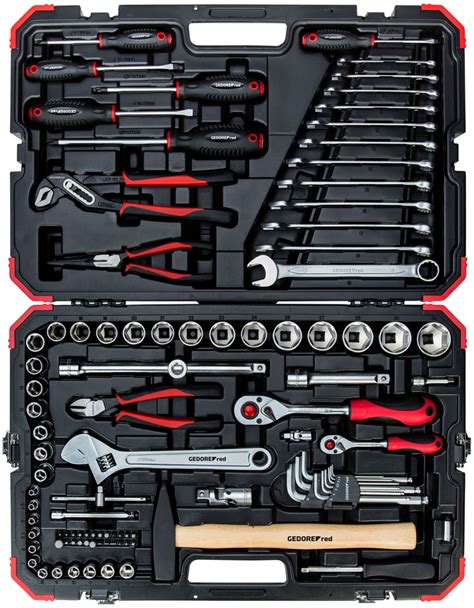 Gedore 100 tlg Kombi Steckschlüssel Satz 1 4 1 2 R46003100 ab