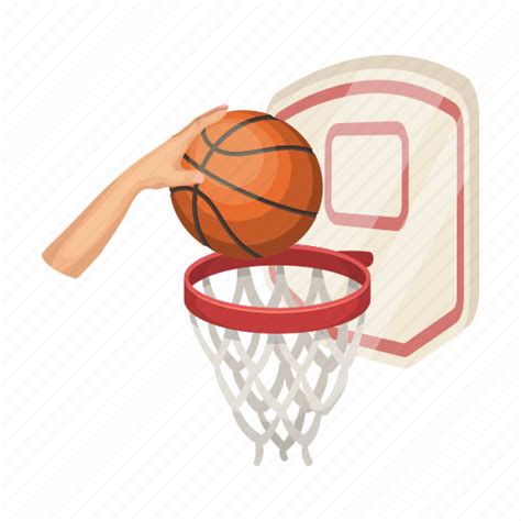 Ball, basket, basketball, game, hand, shield, throw icon - Download on ...