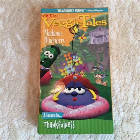 Veggietales Madame Blueberry A Lesson In Thankfulness Vhs 1999 Vhs Tapes