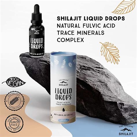 Auténticas Gotas Líquidas Puras del Himalaya Shilajit Natural Trace