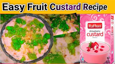 Plain Custard Recipe Simple Custard With Fruitcake Fruit Custard