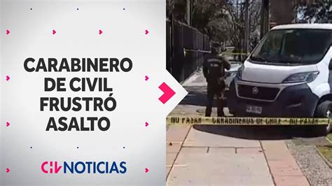 DELINCUENTE BALEADO por carabinero de civil que frustró asalto a local