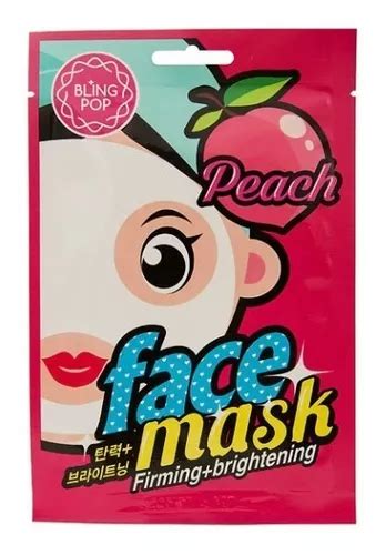 Mascarilla Facial Para Piel Todo Tipo De Piel Bling Pop Face Mask Peach