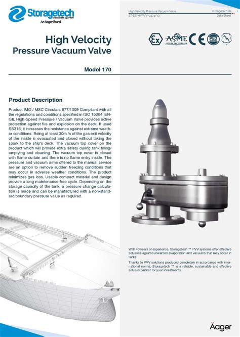 High Velocity Pressure Vacuum Relief Valve - Flame Arresters And