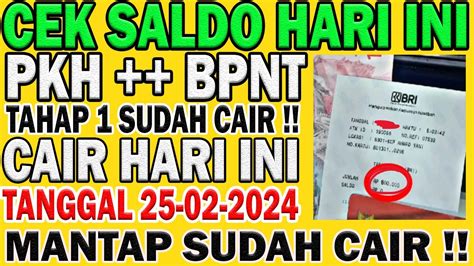 Cek Saldo HARI Ini MINGGU BLT MITIGASI Cair Serentak Daerah Ini Tgl 25