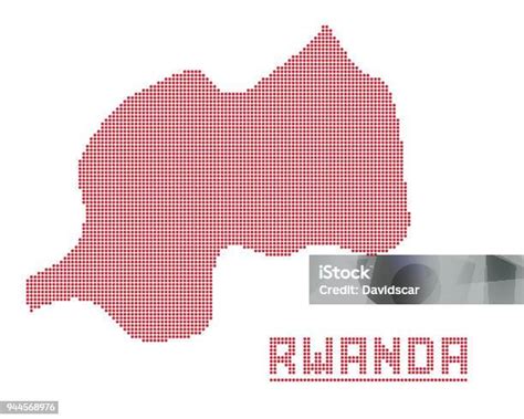 Peta Titik Afrika Rwanda Ilustrasi Stok Unduh Gambar Sekarang