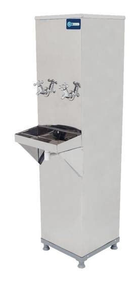 Bebedouro De Coluna Inox Litros Torneiras Knox V Bebedouro