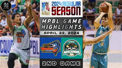 MPBL HIGHLIGHTS NEGROS MUSCOVADOS VS ZAMBOANGA MASTER SARDINES APRIL