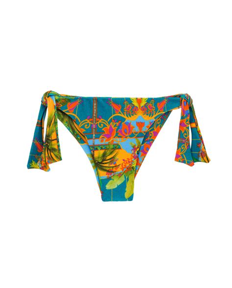 Bbs X Rio De Sol Colorful Printed Bikini Bottom Bottom Cocos Reto