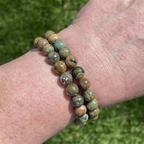 Rainforest Jasper Bracelet Trust Nurture The Rock Crystal Shop