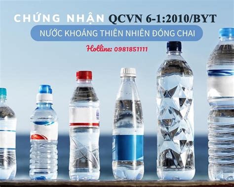 Chứng nhận QCVN 6 1 2010 BYT Nước khoáng thiên nhiên và nước uống