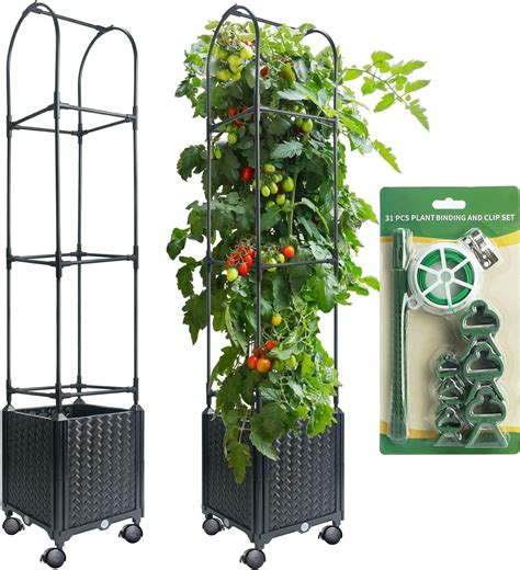 Besteel Large Arc Top Raised Garden Bed Planter With Trellis 65