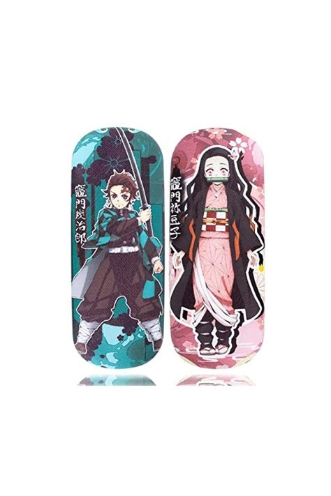 Roffatide Anime Demon Slayer Tanjirou Nezuko Etui à Lunettes 2 Pièc