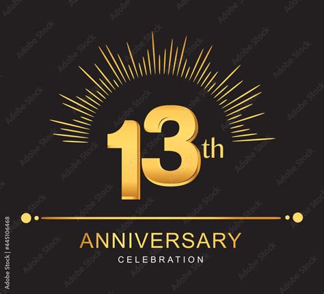 anniversary design  golden color  firework  anniversary