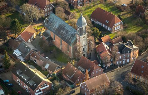 Luftbild Rinkerode Kirchengebäude Sankt Pankratius in Rinkerode im