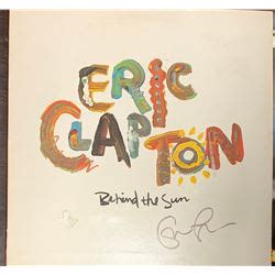 Signed Eric Clapton, Behind The Sun Album Cover