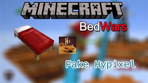 Wieder Mal Auf Fake Hypixel Part Minecraft Bedwars Youtube