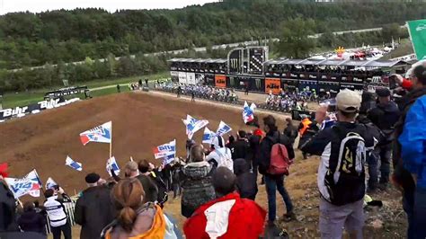 Départ championnat du monde moto cross 450 YouTube