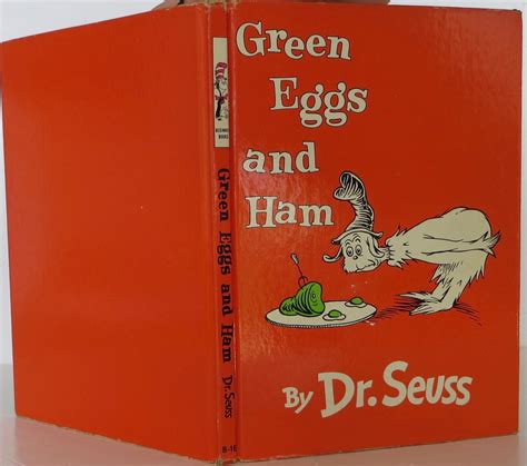 Green Eggs And Ham By Seuss Dr Very Good Hardcover 1960 1st Edition