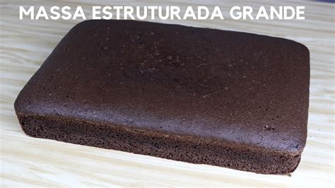 Massa Grande Estruturada De Chocolate Massa Estruturada Kg De