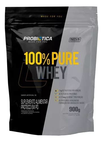 Whey Pure G Probi Tica Refil Cookies Cream Frete Gr Tis