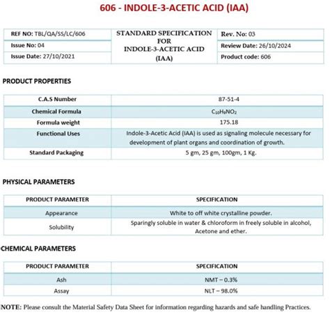 AIA ÁCIDO INDOL 3 ACÉTICO IAA 5G Invitroorquid