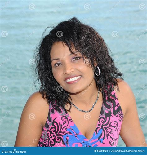 Mauritian Woman Stock Image 56604421