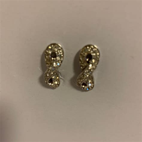 Stamped Bogoff Screw Back Clear Rhinestone Earrings Etsy Canada Screw Back Earrings Clear