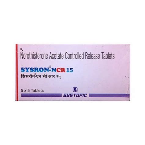 Norethisterone 15 Mg Tablets At Rs 100 Stripe Norethisterone Tablets