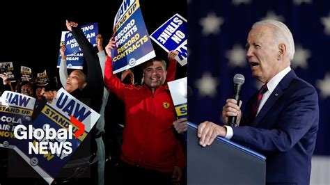 US Auto Workers Strike Biden Says Record Corporate Profits Should Mean