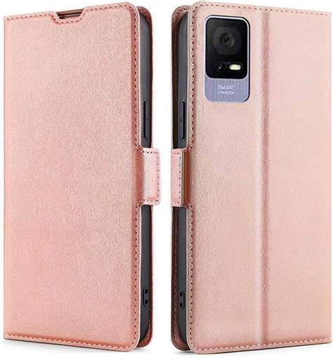 Coque Pour TCL 405 406 408 Housse Clapet Portefeuille En Cuir PU Avec