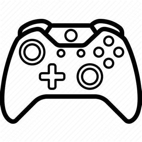 Xbox Controller Outline, Free Xbox One Controller Silhouette Vector PSD ...