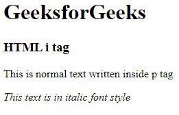 HTML Tag - GeeksforGeeks