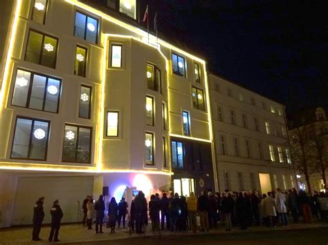 Guests gather outside the Philippine Embassy for the Lighting Ceremony ...