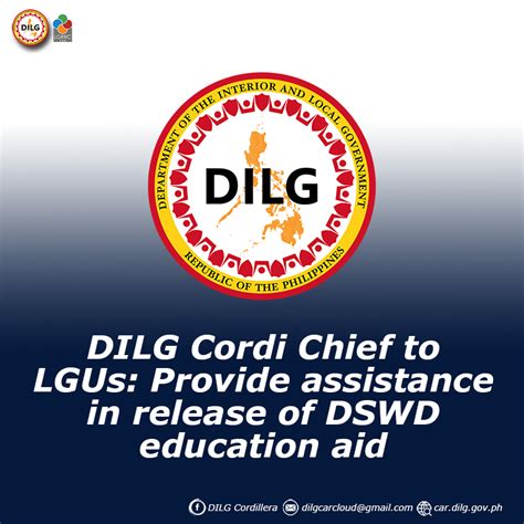 Dilg Cordi Chief To Lgus Provide Assistance In Release Of Dswd