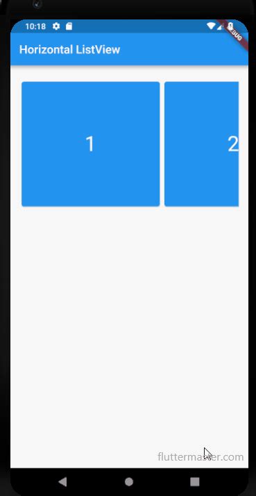 Flutter Horizontal And Vertical Scroll Horizontal Scrolling In Flutter