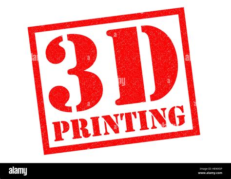 3d Printing Red Rubber Stamp Over A White Background Stock Photo Alamy