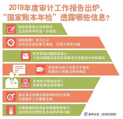 聚焦丨2019年度审计工作报告出炉，“国家账本年检”透露哪些信息？ 澎湃号·政务 澎湃新闻 The Paper