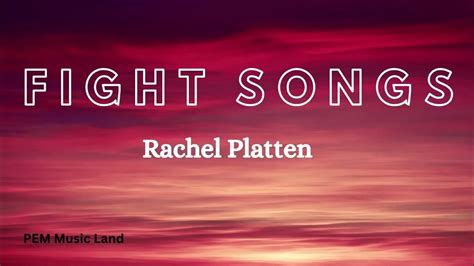 Rachel Platten Fight Songs Lyrics Youtube