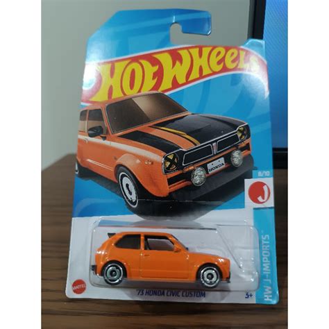 Carrinho Hot Wheels Honda Civic Custom Shopee Brasil