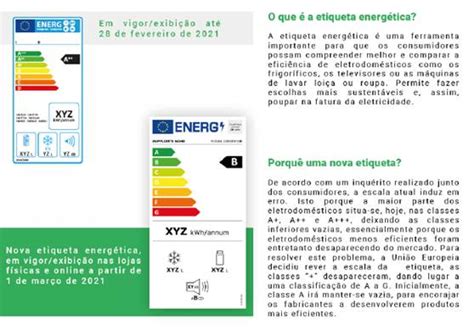 A Etiqueta Energ Tica De Produtos Vai Mudar A Partir De Mar O