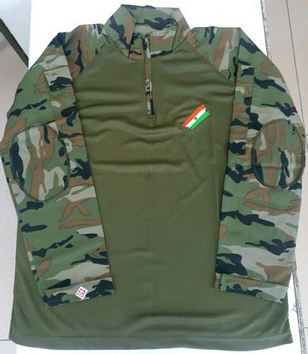 Cotton Camouflage Military Uri Indian Army Tshirt Full Sleeves At Rs