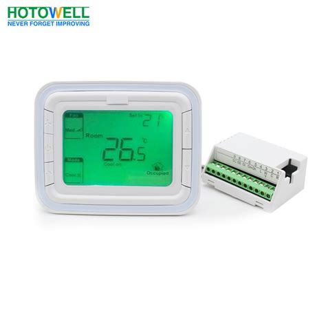 0 10v Digital Air Conditioner Fan Coil Room Thermostat For Chilled