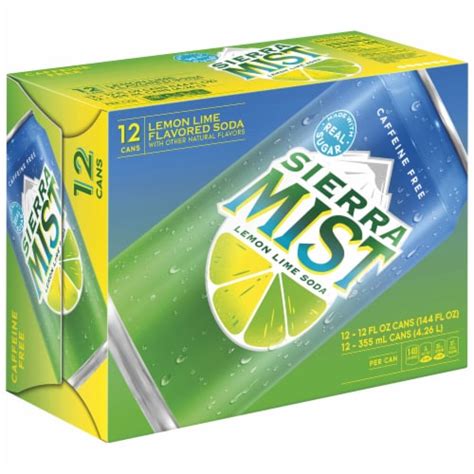 Sierra Mist Lemon Lime Caffeine Free Soda Can 12 Pk 12 Fl Oz Kroger