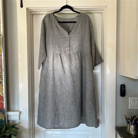 Flax Dresses Flax Long Sleeve Linen Dress Vintage Poshmark