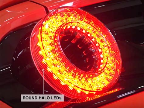 Raxiom Mustang Halo Led Tail Lights Gloss Black Housing Smoked Lens